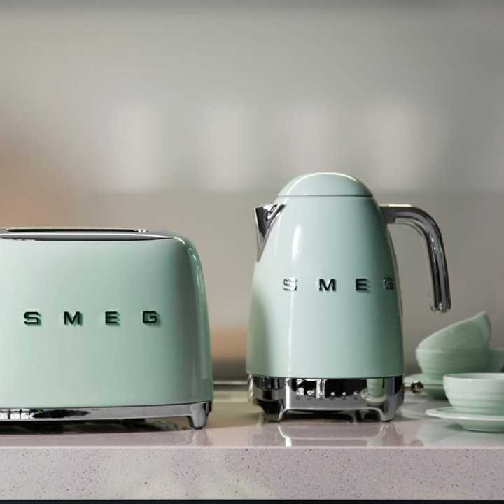 Smeg KLF04PGEU Vattenkokare m. Temperatur 1,7L Pastelgrön