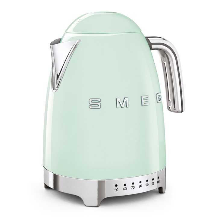 Smeg KLF04PGEU Vattenkokare m. Temperatur 1,7L Pastelgrön