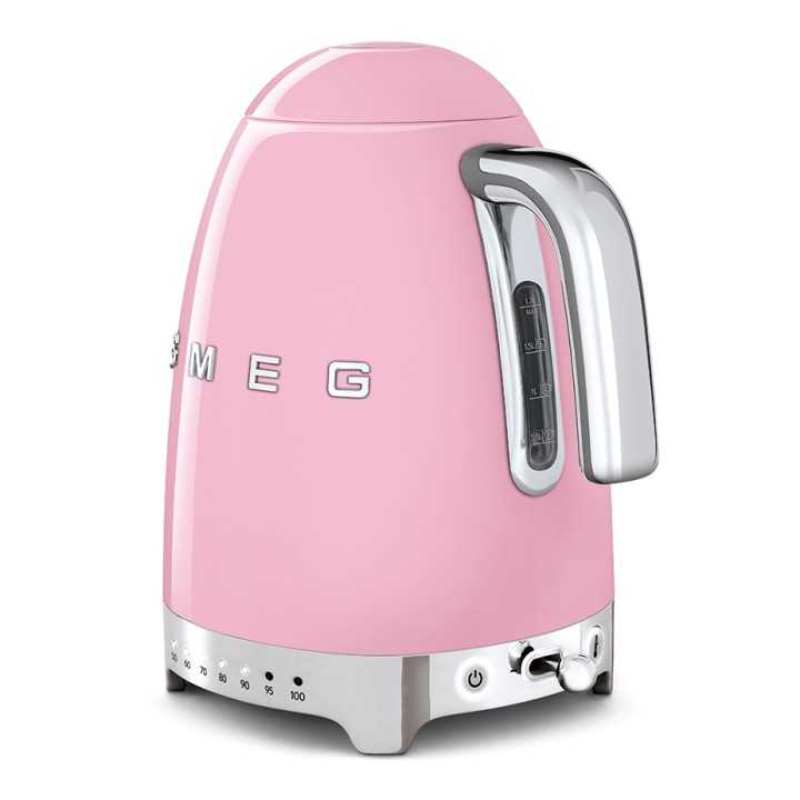 Smeg KLF04PKEU Vattenkokare m. Temperatur 1,7L Rosa