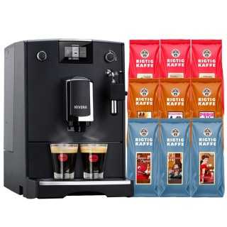 Nivona NICR 550 Matt Svart Espressomaskin Inkl. 4,2kg Rigtig Kaffe