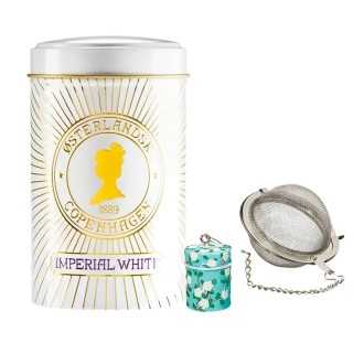 Tesil i Kedja med Kakburk-Figur Inkl. Østerlandsk Thehus Imperial White 125g