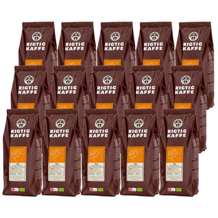 Rigtig Kaffe Organic Java 15x400g