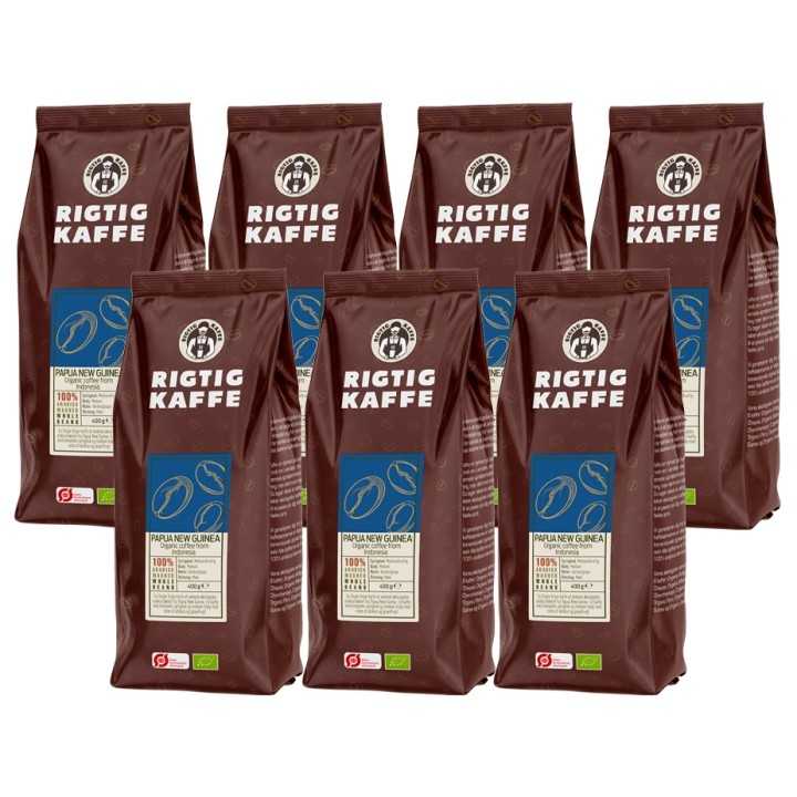 Rigtig Kaffe Organic Papua New Guinea 7x400g