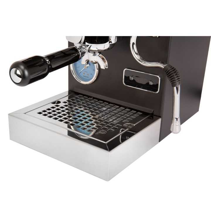Profitec GO Matt Svart Espressomaskin Inkl. Eureka Mignon Bravo Espressokvarn, Kaffevåg & Baristautrustning