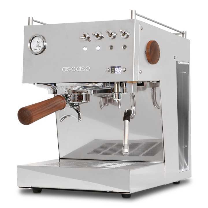 Ascaso Steel Duo PID Polerad Stål Inkl. Eureka Mignon Turbo Espressokvarn