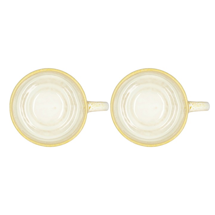 Villa Collection Styles Mugg m. Hank 16 cl 2 st Gul/Kräm