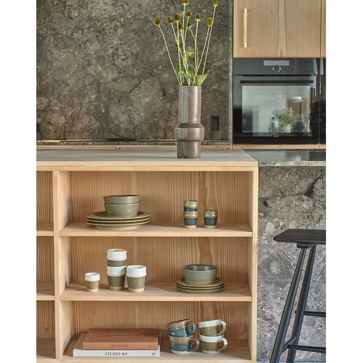 Villa Collection Evig Mugg m. Hank 30 cl 2 St Blå/Brun