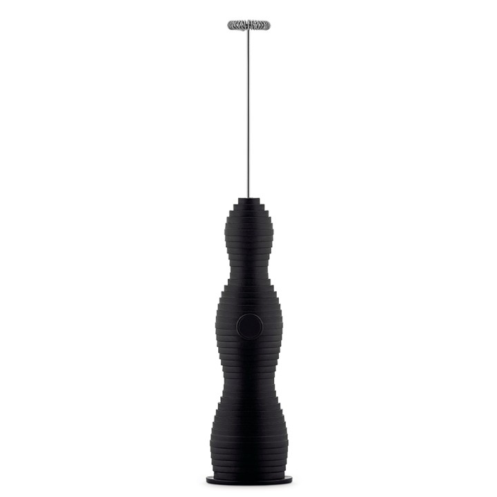 Alessi Pulcina Mjölkskummare Svart