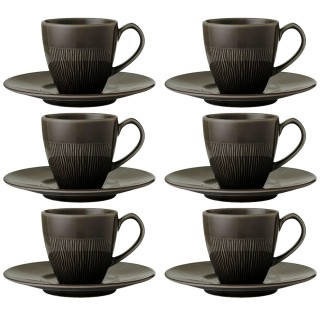 Colormix Kopp m. kaffefat 20cl 6 st Antracitgrå