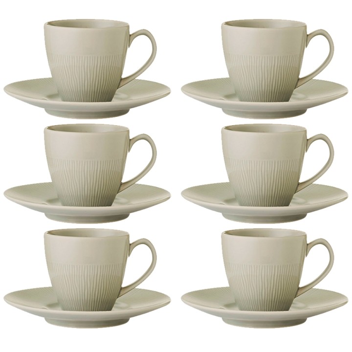 Colormix Kopp m. kaffefat 20cl 6 st Grå