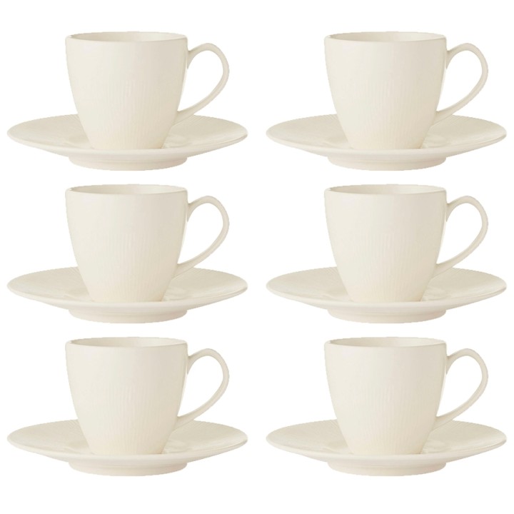 Colormix Kopp m. kaffefat 20cl 6 st Vit