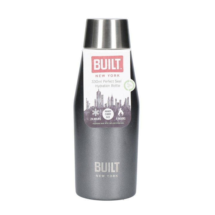BUILT Perfect Seal Termosflaska 0,33 L Charcoal