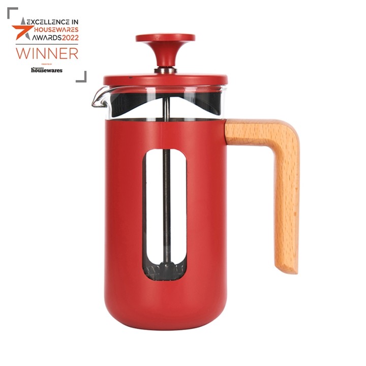La Cafetière Pisa 3 Koppar Kaffepress Röd