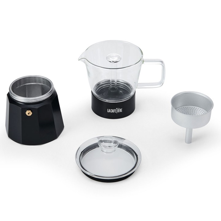 La Cafetière Verona 6 Koppar Mokabryggare Svart