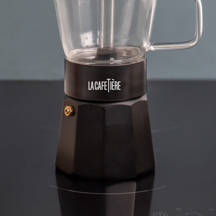 La Cafetière Verona 6 Koppar Mokabryggare Svart