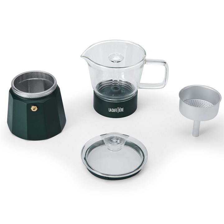 La Cafetière Verona 6 Koppar Mokabryggare Grön