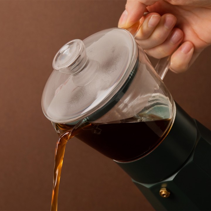 La Cafetière Verona 6 Koppar Mokabryggare Grön
