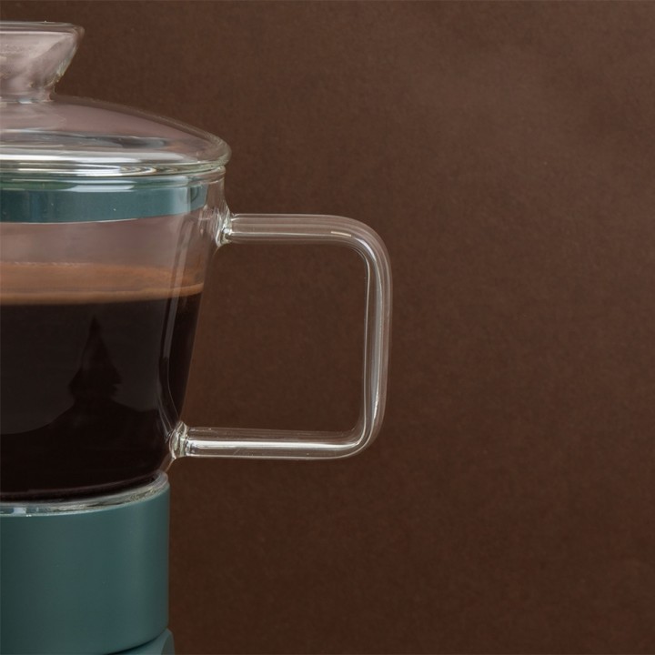 La Cafetière Verona 6 Koppar Mokabryggare Grön