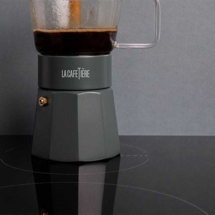 La Cafetière Verona 6 Koppar Mokabryggare Grön