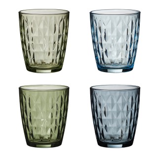 Aida Mosaic Glas 34 cl 4 St Blå/Grön