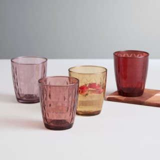 Aida Mosaic Glas 34 cl 4 St Röd/Rosa