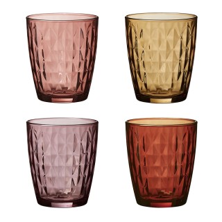 Aida Mosaic Glas 34 cl 4 St Röd/Rosa