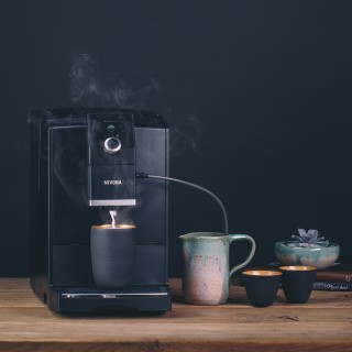 Nivona NICR 790 Matt Svart Espressomaskin Inkl. 8x400g Rigtig Kaffe Organic