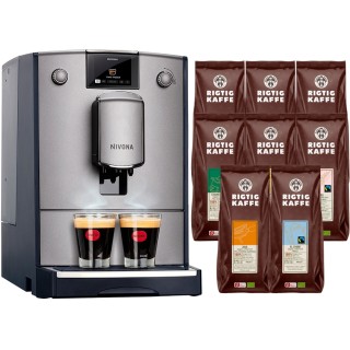 Nivona NICR 695 Titan Espressomaskin Inkl. 8x400g Rigtig Kaffe Organic