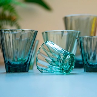 Loveramics Twisted Espresso Glas 7 cl 1 St Grön