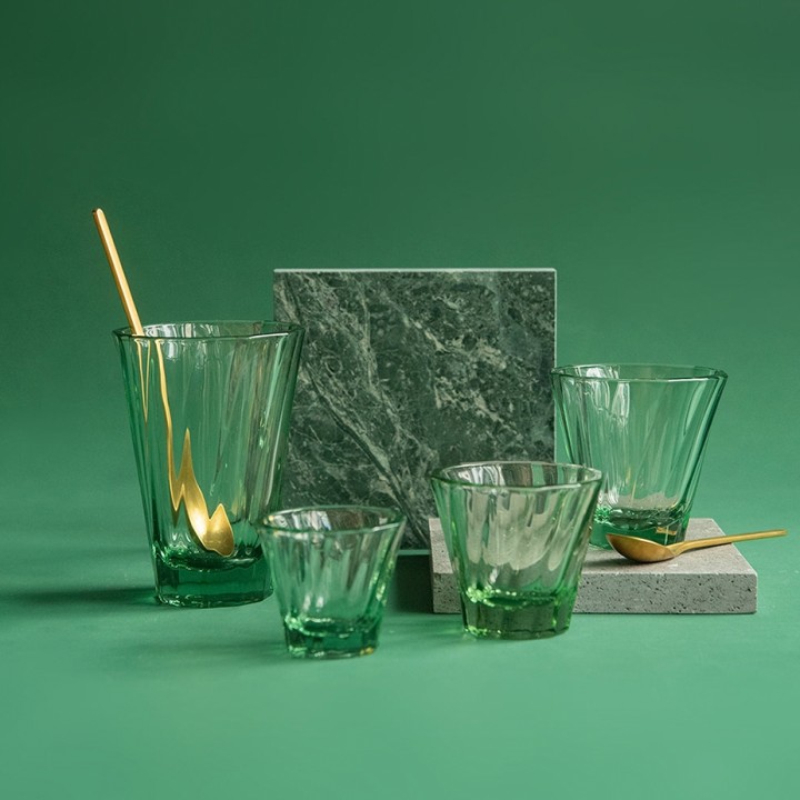 Loveramics Twisted Espresso Glas 7 cl 1 St Grön