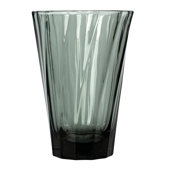 Loveramics Twisted Latte Glas 36 cl 1 St Svart