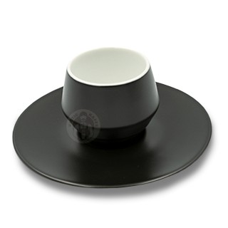 Club House Maniko Espresso med Underkopp Matt Svart 7 cl 4 St