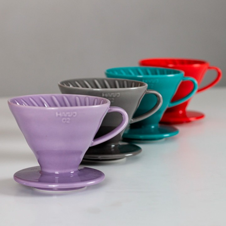 Hario V60-02 Keramik Dripper Turkos 2 Kopp