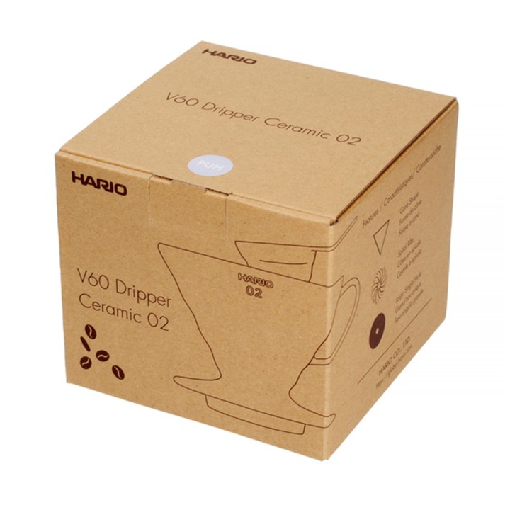 Hario V60-02 Keramik Dripper Lila 2 Kopp
