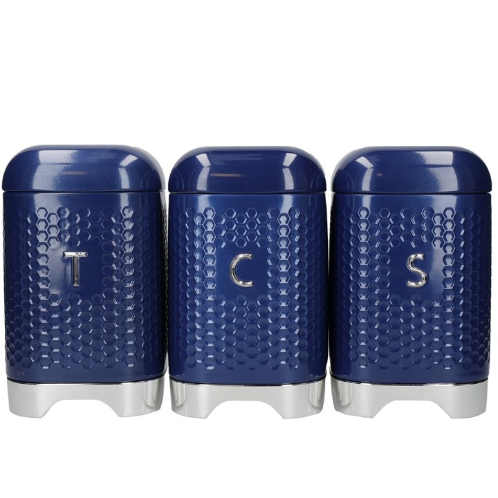 KitchenCraft Lovello Förvaringsburk Blå 3 St