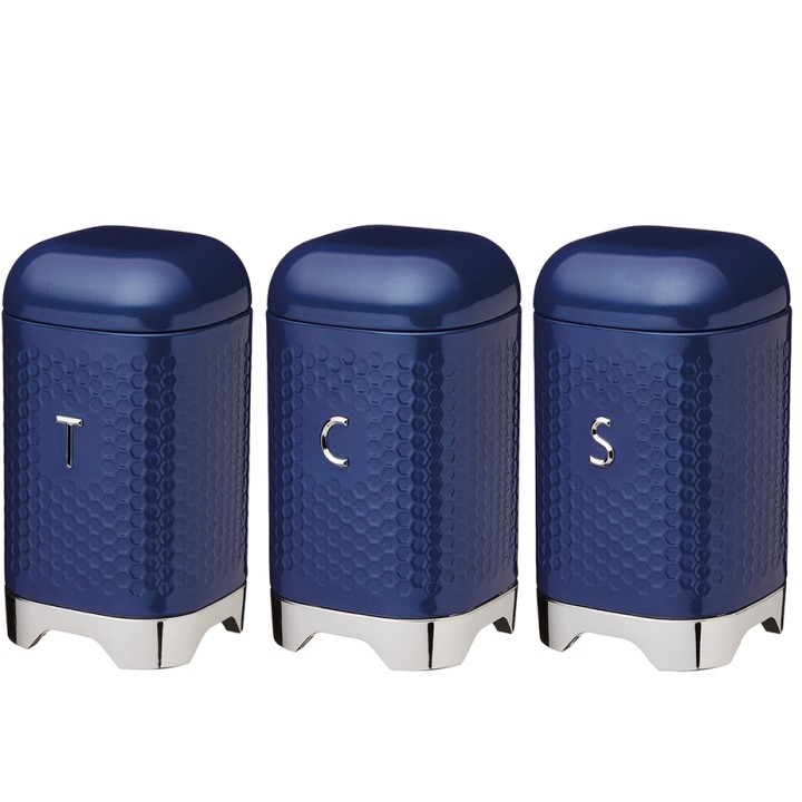 KitchenCraft Lovello Förvaringsburk Blå 3 St