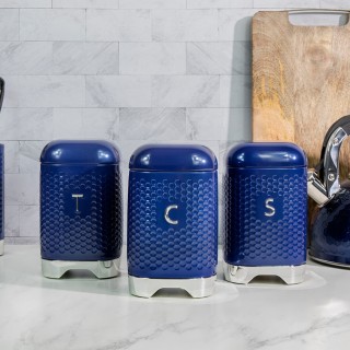 KitchenCraft Lovello Förvaringsburk Blå 3 St