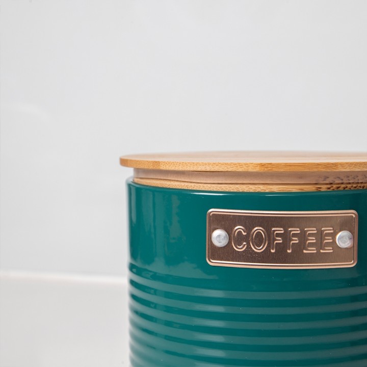 KitchenCraft Förvaringsburk Mörkgrön 3 St