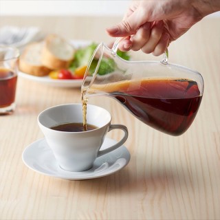 Hario Filterbryggning Set Inkl. V60-02 Dripper 2 Koppar, Glaskanna 0,4 L & Vattenkokare