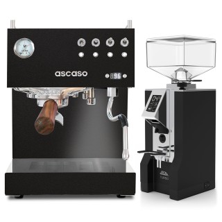 Ascaso Steel Duo PID Black Inkl. Eureka Mignon Turbo Espressokvarn