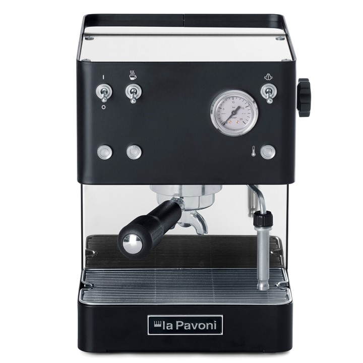 La Pavoni New Casa Bar Svart LPMCBN01EU Inkl. Baristautrustning & 4 Koppar/underkoppar