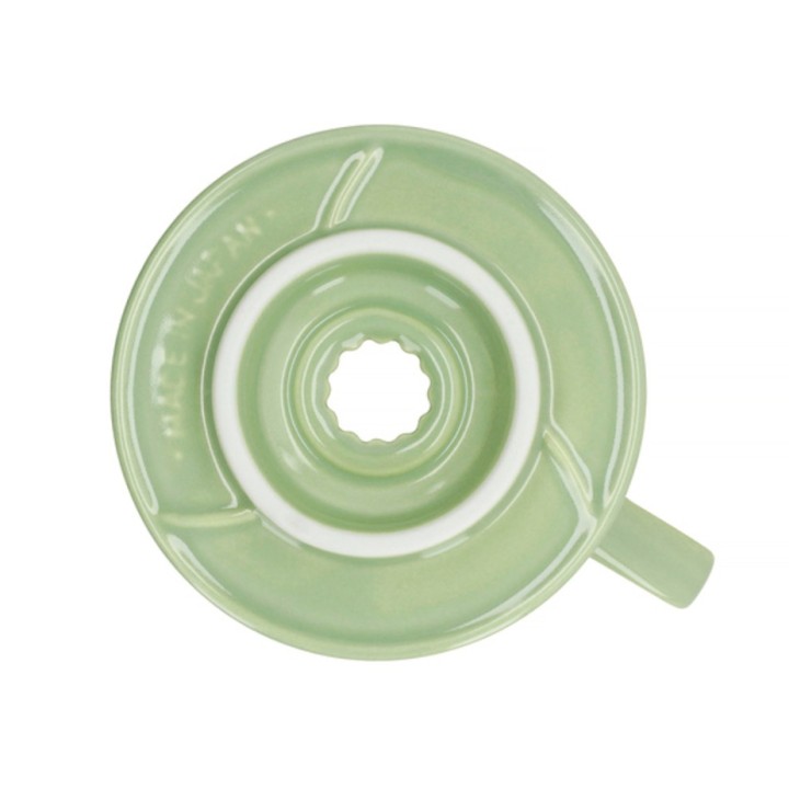 Hario V60-02 Keramik Dripper Smokey Grön 2 Kopp