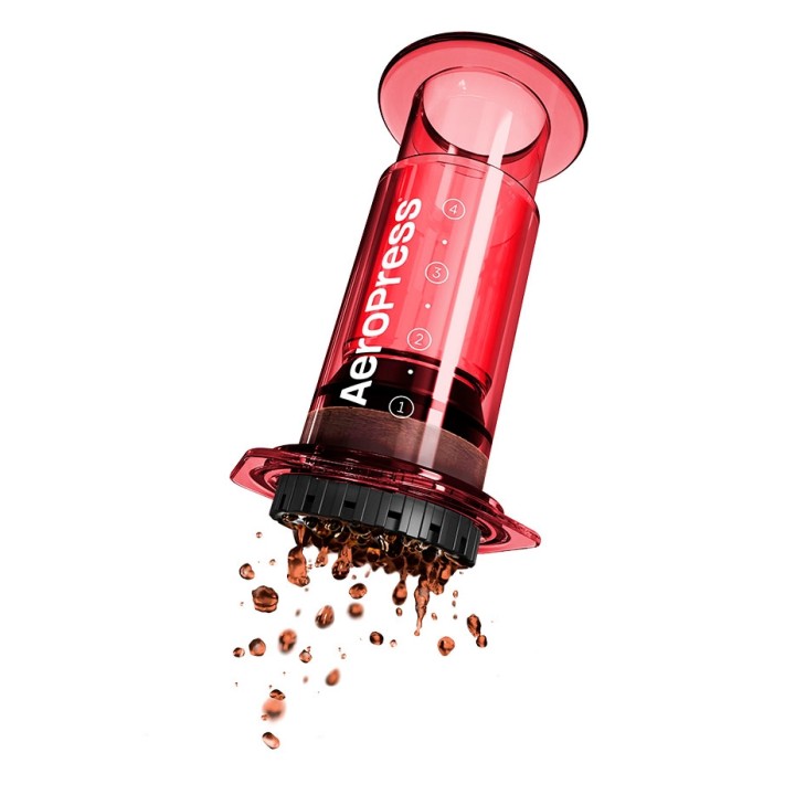 AeroPress Clear Röd Resebryggare