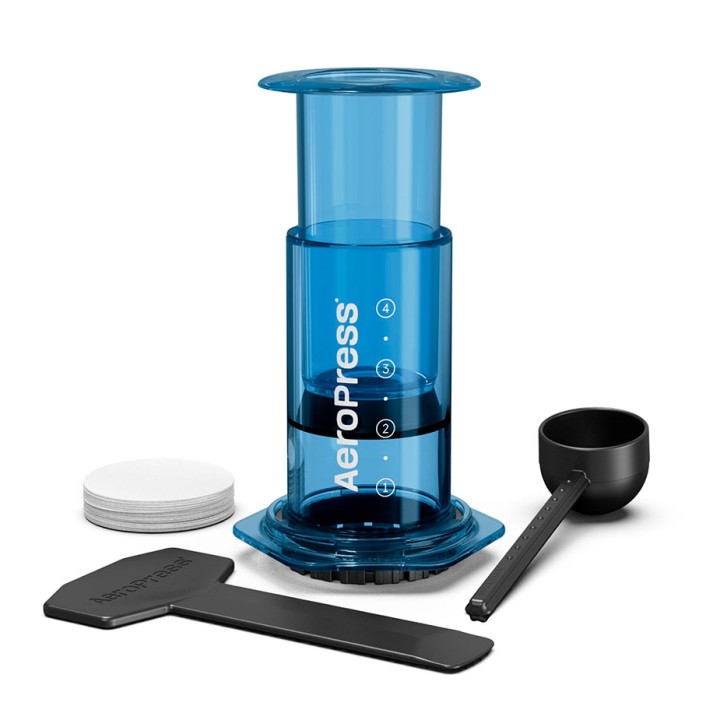 AeroPress Clear Blå Resebryggare