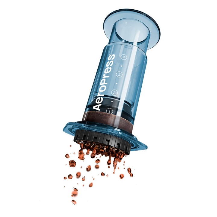 AeroPress Clear Blå Resebryggare