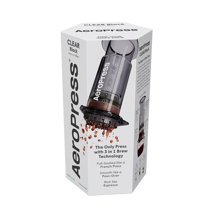 AeroPress Clear Svart Resebryggare