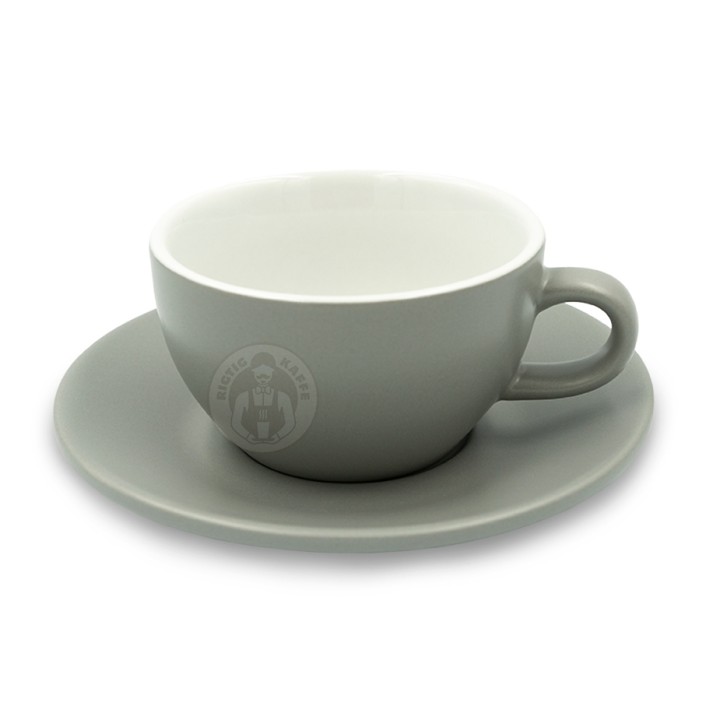Club House Tulipano Cappuccino med Underkopp Matt Grå 26 cl 6 St