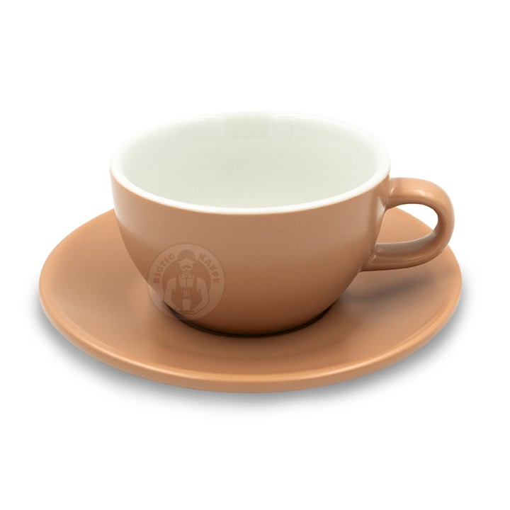 Club House Tulipano Cappuccino med Underkopp Matt Beige 26 cl 6 St