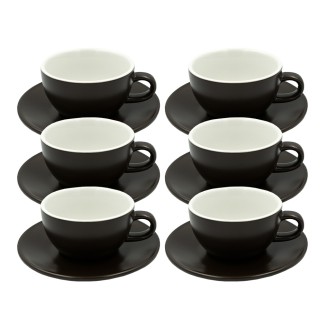 Club House Tulipano Cappuccino med Underkopp Matt Brun 26 cl 6 St