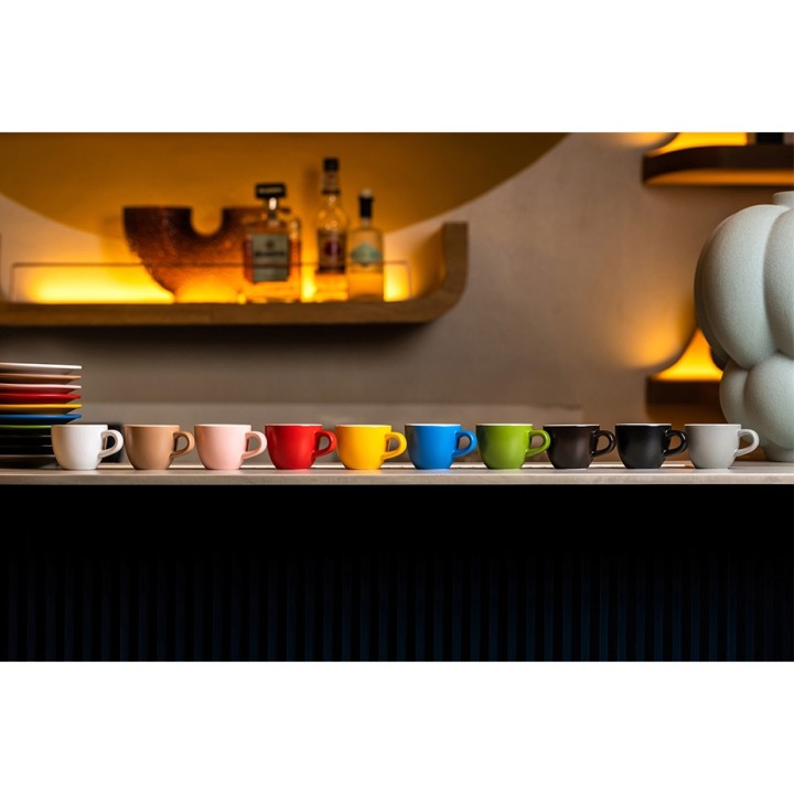 Club House Tulipano Espresso med Underkopp Matt Rosa 7 cl 6 St